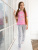Пижама-футболка с кошками - Размер 122 - Цвет розовый - Картинка #4